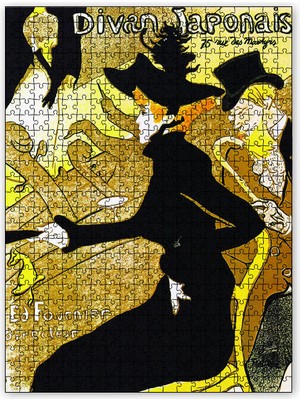 Cakapuzzle Divan Japonais Henri De Toulouse Lautrec 120 Parça Puzzle Yapboz Mdf (Ahşap)