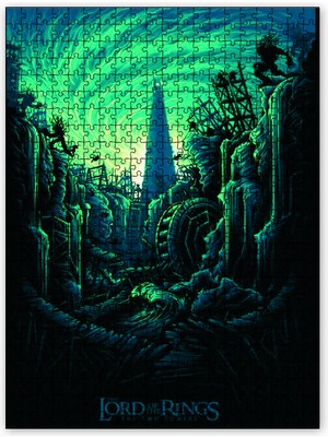 Cakapuzzle Yüzüklerin Efendisi Orta Dünya 120 Parça Puzzle Yapboz Mdf (Ahşap)