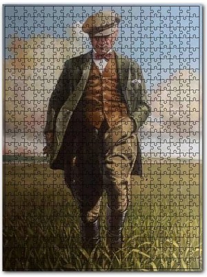 Cakapuzzle Mustafa Kemal Atatürk Buğday Tarlasında Görsel 120 Parça Puzzle Yapboz Mdf (Ahşap)