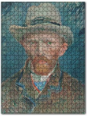 Cakapuzzle Vincent Van Gogh Kendi Portresi 120 Parça Puzzle Yapboz Mdf (Ahşap)