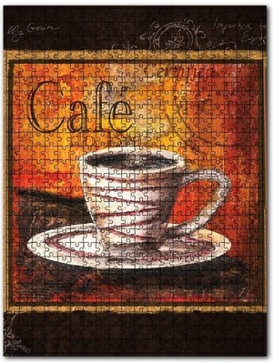 Cakapuzzle Cafe Do Bra Fair Trade Kahve Keyfi Afişi Göseli 120 Parça Puzzle Yapboz Mdf (Ahşap)