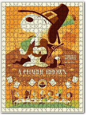 Cakapuzzle Snoopy ve Arkadaşları Şükran Günü 120 Parça Puzzle Yapboz Mdf (Ahşap)