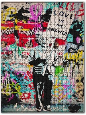 Cakapuzzle Einstein Sevgi Cevaptır Pankart Görseli 120 Parça Puzzle Yapboz Mdf (Ahşap)
