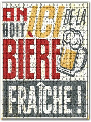 Cakapuzzle Taze Bira Içiyoruz Afişi Görseli 120 Parça Puzzle Yapboz Mdf (Ahşap)