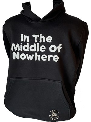 Bravo Cowboy Kanguru Cepli Kapüşonlu Sweatshirt "ın The Middle Of Nowhere"