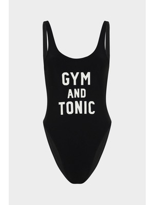 Açelya Okcu Gym And Tonic Sloganlı Push Up Mayo