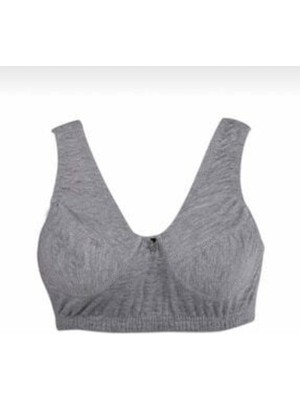 Tutku Penye Yarım Atlet  Sütyen Gri (6 Adet)