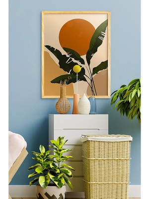 Özcanlar Çerçeve Çerçeveli Güneş Poster Ahşap Çerçeve Tekli Tablo Çerçeveler Dekorasyon Ev Dekoru Özc-71