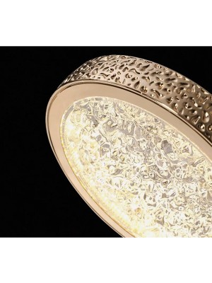 Burenze Luxury Exclusive Üçlü Sarkıt LED Avize Sıralı Yemek Masası Gold Sarı Ledli Avize BURENZE1068