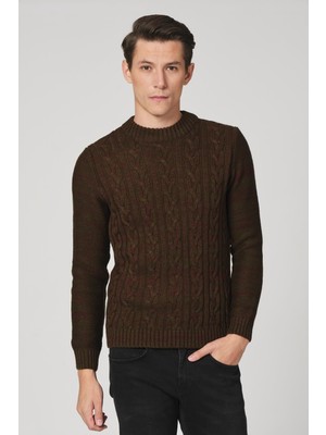 Alexander Gardi Örgü Desenli Yarım Balıkçı Yaka Kazak, (E20-5113)