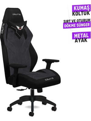 Calitte Profesyonel Kumaş Oyuncu Koltuğu | Viper VPX | Füme