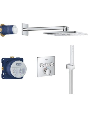 Grohe Banyo Batarya Seti Ankastre Termostatik Sc Krom - 34706000