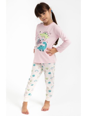 RolyPoly Cute Animals Açık Pembe Kız Çocuk Pijama Takımı