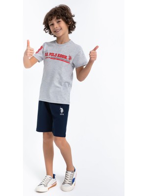 U.S. Polo Assn. Classic Grimelanj Erkek Çocuk Bermuda Takım