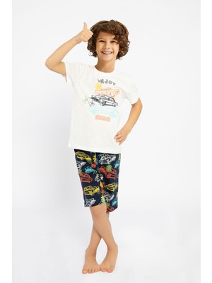 RolyPoly Enjoy Summer Krem Erkek Çocuk Bermuda Takım