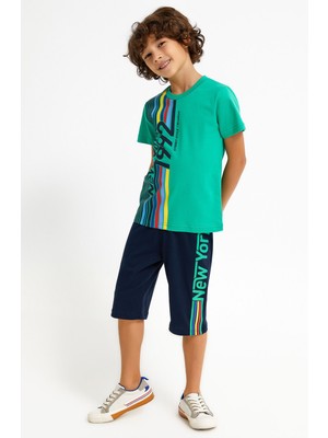 RolyPoly Newyork Kivi Yeşili Erkek Çocuk Kapri Takım