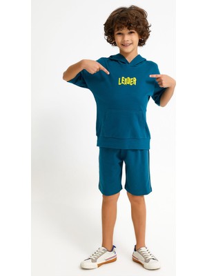 RolyPoly Leader Ördek Yeşili Erkek Çocuk Bermuda Takım