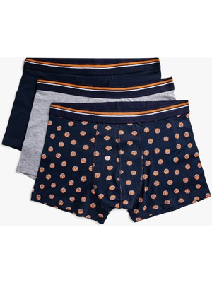 Koton Erkek Pamuklu 3'lü Basic Boxer