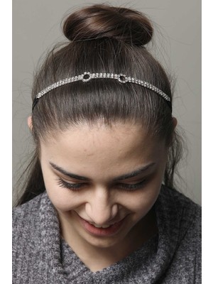 Taksesuar Gümüş Bijuteri Gelin Aksesuarı Ikili Halka Model Lastikli