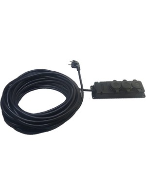 Öznur 3x2,5mm2 Nym Öznur-Koç Kablo(Antigron) 50MT Tekli Monofaze Uzatma Kablosu