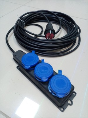 Öznur 3x2,5mm2 Nym Öznur-Koç Kablo(Antigron) 5mt Tekli Monofaze Uzatma Kablosu