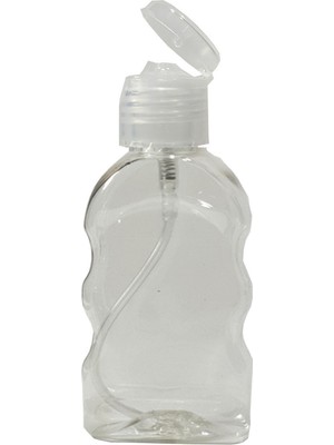 Paradise 40 Adet 50 Ml Flip Top Kapaklı Est Likit Mürekkep - Dezenfektan - Kolonya Boş Şişesi