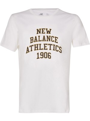 New Balance Erkek Beyaz T-Shirt MNT1207-WT