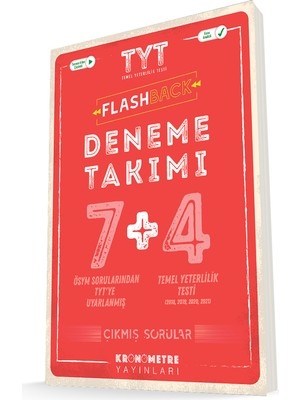 Kronometre Yayınları TYT Flashback 7+4 Deneme Takımı 12. Sınıf Temel Yeterlilik Testi