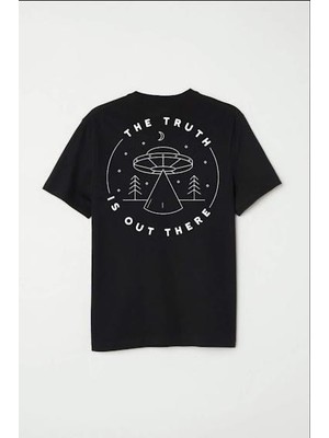 Finezza Ufo Baskılı Pamuk Beyaz T-Shirt S Beden - 947