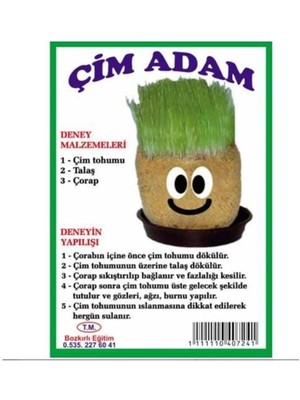 Mrc Çim Adam Yapım Seti - Çim Tohumu Talaş Çorap Bozkırlı