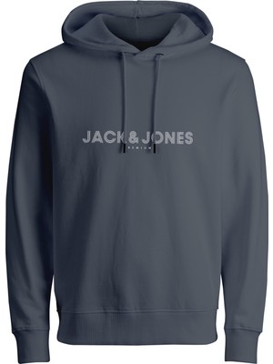 Jack & Jones Kapüsonlu Logo Baskili Sweatshirt