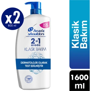 Head & Shoulders 2'si 1 Arada Şampuan Klasik Bakım 2X800 ml