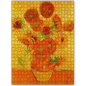 Aycicekleri Van Gogh 120 Parça Puzzle Yapboz Mdf (Ahşap)