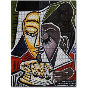 Tete D'une Femme Lisant 1953 By Pablo Picasso 120 Parça Puzzle Yapboz Mdf (Ahşap)