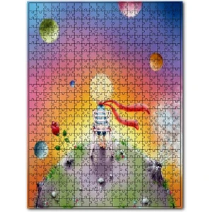 Küçük Prens ve Gezegenler 1000 Parça Puzzle Yapboz Mdf (Ahşap)