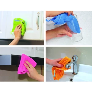 Vıscomop Microshine Parlak Dolgulu Temizlik Bezi 4'lü Set