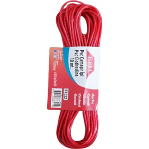 Pvc Çamaşır İpi 20 M FT524 Kırmızı