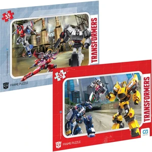Transformers Frame Puzzle 35 Parça 2'li Puzzle Seti