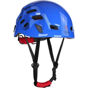Açık Dağcılık Kask Güvenlik Tırmanma Rappelling Dişli Mavi Korumak (Yurt Dışından)