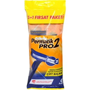 Permatik Pro2 Tıraş Bıçağı 6'lı Poşet 7702018603237 Tıraş Bıçağı