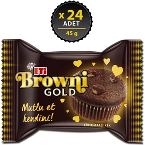 Browni Gold Çikolata Soslu Çikolatalı Kek 45 g x 24 Adet