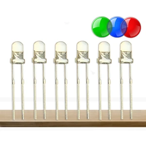 5 mm Rgb Kırmızı Yeşil Mavi Flaşör LED - 10 Adet