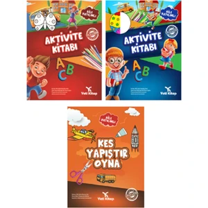 3-6 Yaş Anaokulu Okul Öncesi Etkinlikler Seti 3’ Lü Set (Ciltli)