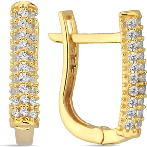 ÇGK KUYUMCULUK Kadın Altın Taşlı Küpe