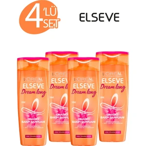 Loreal Dream Long Onarıcı Bak Şampuan 360ML x 4 Adet