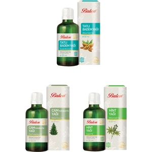 Tatlı Badem Yağı + Çam Terebentin Yağı + Hint Yağı 3 x 50 ml