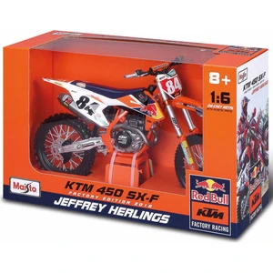 1/6 Red Bull Ktm 450 Sx-F 2018 Factory Edition Motosiklet
