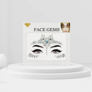 Bear & Pear Kendinden Yapışkanlı Parlak Kristal Yüz Taşı Face Sticker