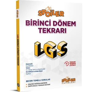 Spoiler Yayınları 8. Sınıf LGS Tüm Dersler 1. Dönem Tekrarı (Ciltli)