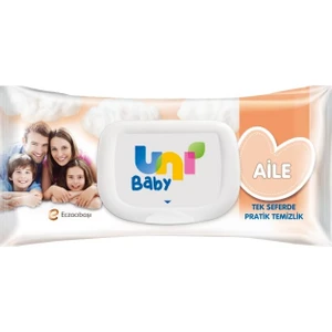 Uni Baby Islak Havlu Aile Kapaklı 90'lı X4